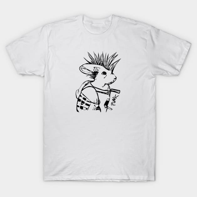 Punk Mohawk Bunny T-Shirt by Nicheek